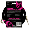 Ernie Ball Classic Instrument Cable Straight/Angle 15ft - White