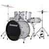 Ludwig Accent FUSE 5pc Acoustic Drum Set Pack Silver Sparkle