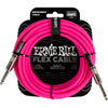 Ernie Ball Flex Instrument Cable Straight/Straight 20ft - Pink