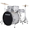 Ludwig Accent Drive 5pc Acoustic Drum Set Pack Silver Sparkle