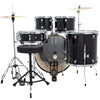 Ludwig Accent Drive 5pc Acoustic Drum Set Pack Black Sparkle