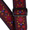 Ernie Ball Classic Jacquard Guitar Strap/Bass Strap - Crimson Royal Bloom