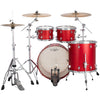 Ludwig NeuSonic MOD2 4-piece Acoustic Drum Set Shell Pack Satin Diablo Red