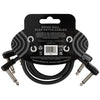 Ernie Ball Flex Patch Cable 12in - Black - 3 Pack