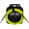 Ernie Ball Flex Instrument Cable Straight/Straight 10ft - Green