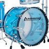 Ludwig Vistalite Fab 3-piece Acoustic Drum Set Shell Pack Blue