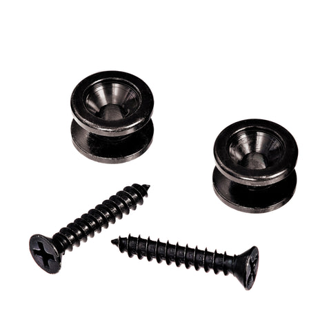 D'Addario Solid Brass End Pins - Black (Pair)