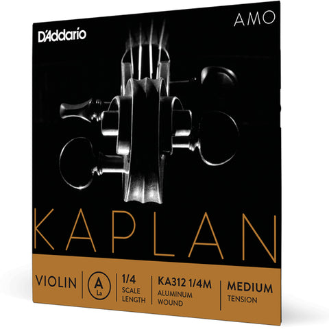 D'Addario Kaplan Amo Violin A String, 1/4 Scale, Medium Tension