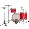 Ludwig NeuSonic Downbeat 3-piece Acoustic Drum Set Shell Pack Satin Diablo Red