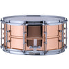 Ludwig LC662T Copper Phonic 6.5x14 Smooth Polished Shell, Tube Lugs Snare Drum