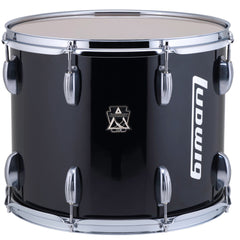 Ludwig LULT14PB Ultimate Marching 12X14 Single Leg Tenor Drum Black Cortex