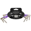 Ernie Ball Flex Patch Cable 6in - Purple - 3 Pack