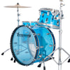 Ludwig Vistalite Pro Beat 3-piece Acoustic Drum Set Shell Pack Blue