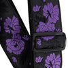 Ernie Ball Classic Jacquard Guitar Strap/Bass Strap - Lavender Rose