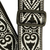 Ernie Ball Classic Jacquard Guitar Strap/Bass Strap - Black Heart