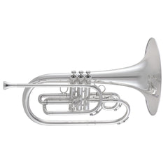 King KMP611 Ultimate Marching Mellophone Silver Plated