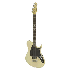 Aria Electric Baritone Guitar Vintage White