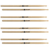 ProMark Classic Forward 5A Hickory Drumstickss, Oval Wood Tip, 4-Pack