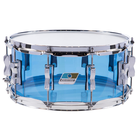 Ludwig Vistalite 6.5 x 14 Snare Drum Blue