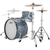 Ludwig NeuSonic Pro Beat 3-piece Acoustic Drum Set Shell Pack Steel Blue Pearl