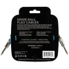 Ernie Ball Flex Instrument Cable Straight/Straight 10ft - Blue