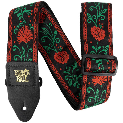 Ernie Ball Classic Jacquard Guitar Strap/Bass Strap - Western Rose