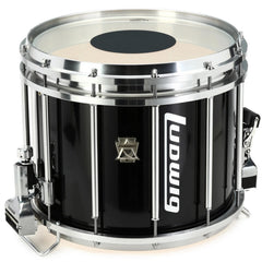 Ludwig LUMS14PB Ultimate Marching 12x14 Snare Drum Black Cortex