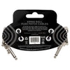 Ernie Ball Flex Patch Cable 3in - Purple - 3 Pack