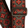 Ernie Ball Classic Jacquard Guitar Strap/Bass Strap - Red King