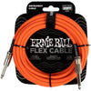 Ernie Ball Flex Instrument Cable Straight/Straight 20ft - Orange