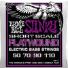 Ernie Ball Slinky Cobalt Flatwound Short Scale Electric Bass Strings 50-110