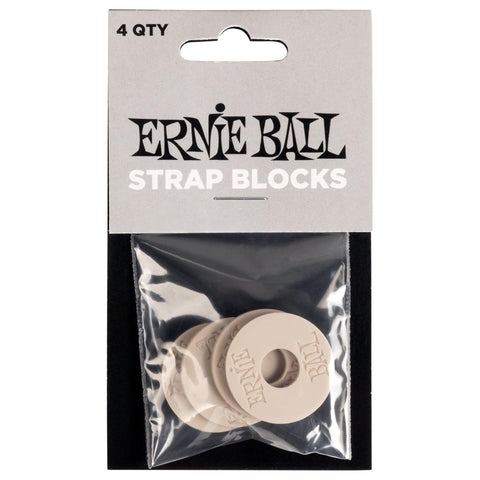 Ernie Ball Strap Blocks - Gray - 4 Pack