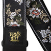 Ernie Ball Classic Jacquard Guitar Strap/Bass Strap - White Blossom