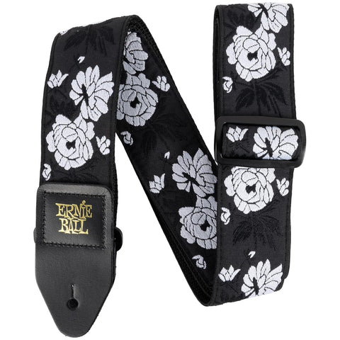 Ernie Ball Classic Jacquard Guitar Strap/Bass Strap - Vanilla Rose