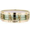 Ludwig LW0414CP Carl Palmer "Venus" 3.7x14 Green Brass Shell, Brass Die Cast Hoops, Tube Lugs Snare Drum