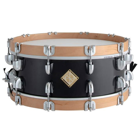 Dixon Classic Series Snare Drum 5.5x14 Satin Black Wood Hoops