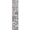 D'Addario Beatles 1964 US Tour Ticket Stubs Guitar Strap, Black and White