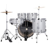 Ludwig Accent FUSE 5pc Acoustic Drum Set Pack Silver Sparkle