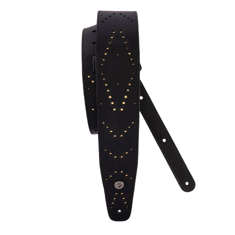 D'Addario Vented Leather Guitar Strap, Star Dust