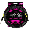 Ernie Ball Headphone Extension Cable 1/4 to 3.5mm 20ft - Black