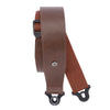 D'Addario Comfort Leather Auto Lock Guitar Strap, Brown