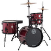 Ludwig Pocket Kit 4pc Acoustic Drum Set Junior Size Red Sparkle