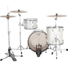 Ludwig NeuSonic Downbeat 3-piece Acoustic Drum Set Shell Pack Silver Silk