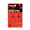 D'Addario Solid Brass End Pins - Chrome (Pair)