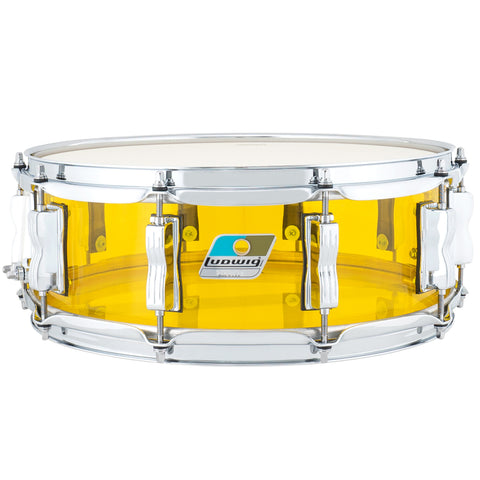 Ludwig Vistalite 5 x 14 Snare Drum Yellow