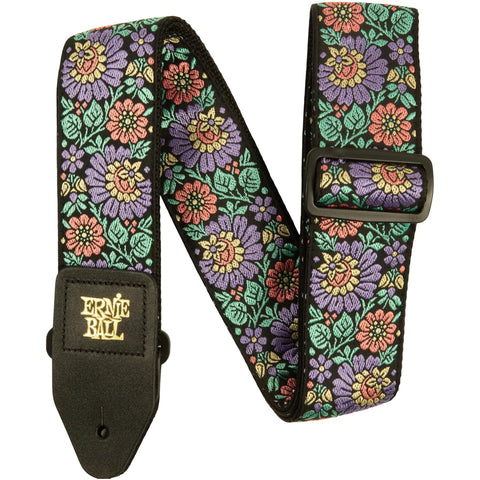 Ernie Ball Classic Jacquard Guitar Strap/Bass Strap - Evening Bloom