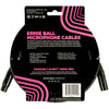 Ernie Ball Classic XLR Microphone Cable Male/Female 20ft - Black