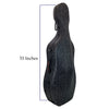 D’Luca Carbon Fiber Cello Case 4/4 Full Size Black