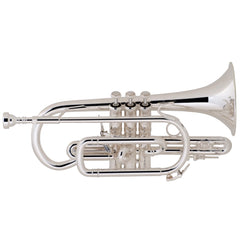 Bach 184SL Stradivarius Shepherd's Crook Bb Cornet Silver Plated