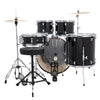 Ludwig Accent FUSE 5pc Acoustic Drum Set Pack Black Sparkle